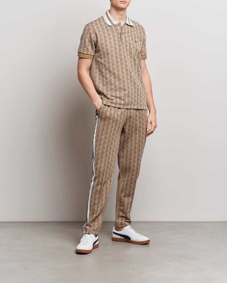 Heren | Polo's | Lacoste | Classic Fit Monogram Polo Croissant/Cookie
