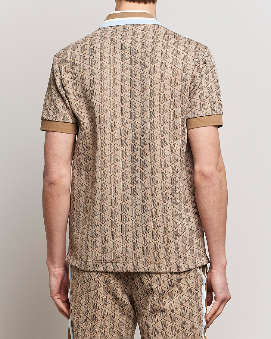 Heren | Polo's | Lacoste | Classic Fit Monogram Polo Croissant/Cookie