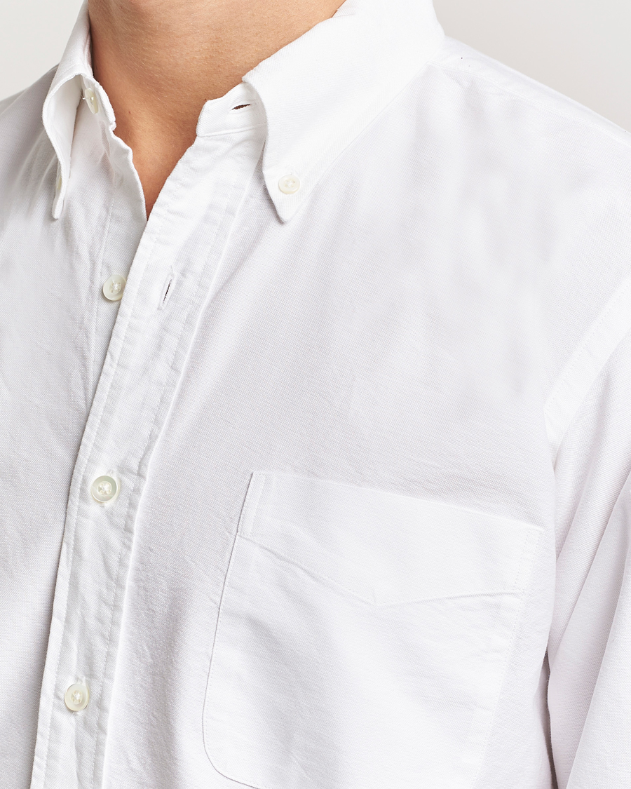 Homme | Chemises | Kamakura Shirts | Vintage Ivy Oxford Button Down Shirt White