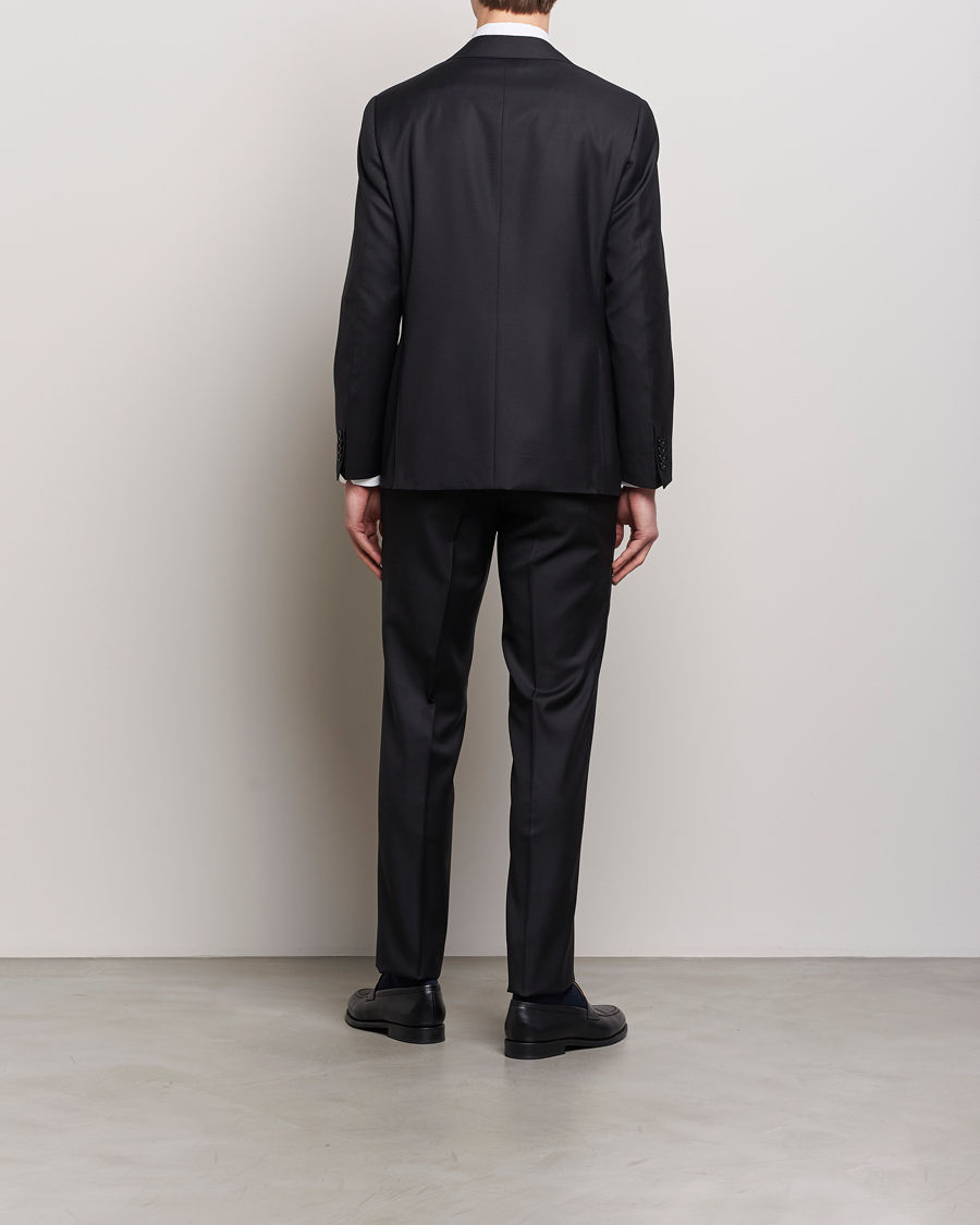 Homme | Costumes | Canali | Capri Super 130s Wool Suit Black