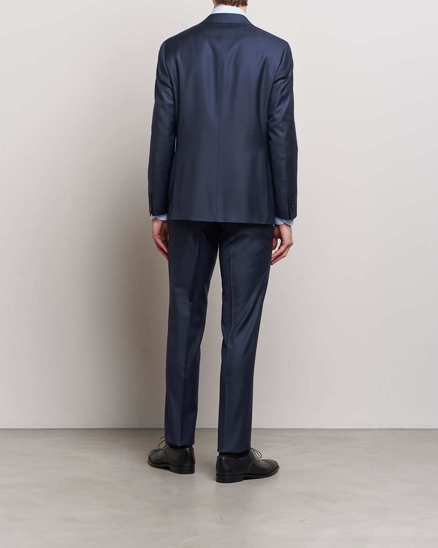 Homme | Costumes | Canali | Capri Super 130s Wool Suit Navy