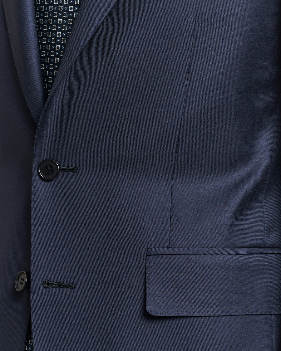 Homme | Costumes | Canali | Capri Super 130s Wool Suit Navy