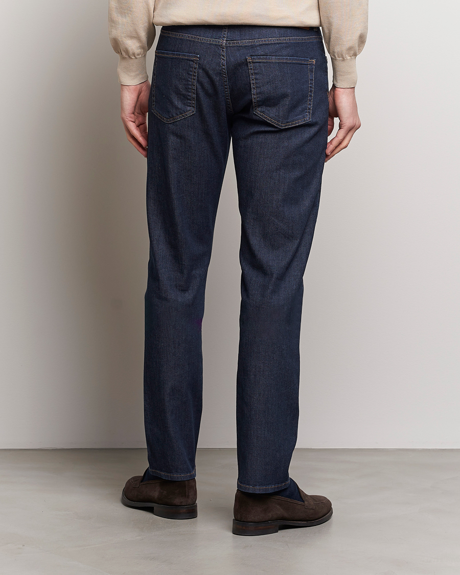 Homme | Jeans | Canali | Slim Fit 5-Pocket Jeans Dark Indigo