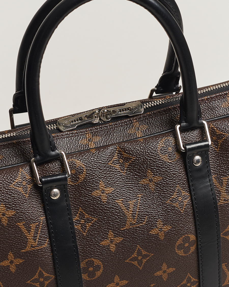 Homme | Louis Vuitton Pre-Owned Porte-Documents Voyage Briefcase Monogram Macassar | Louis Vuitton Pre-Owned | Porte-Documents Voyage Briefcase Monogram Macassar