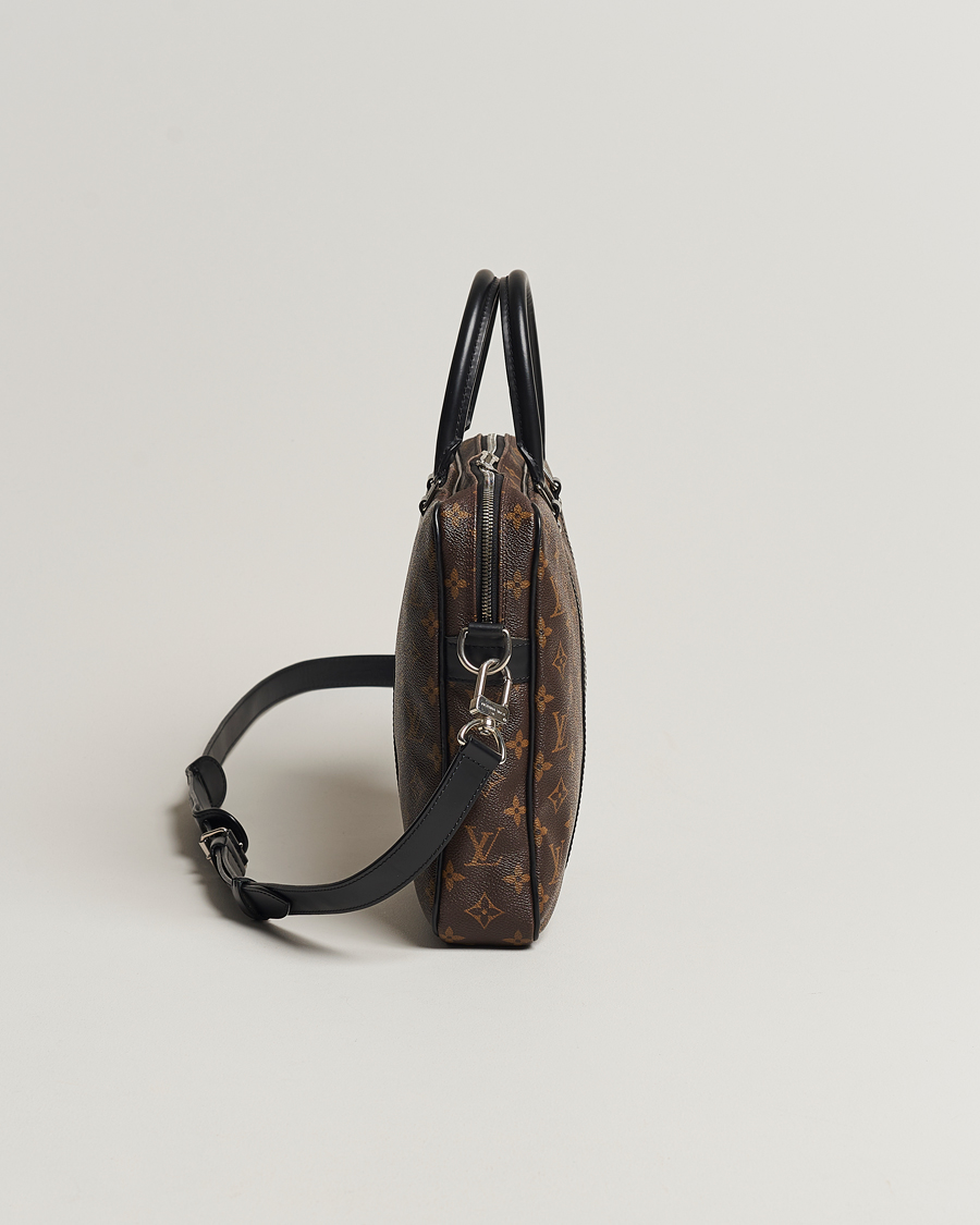 Homme | Louis Vuitton Pre-Owned Porte-Documents Voyage Briefcase Monogram Macassar | Louis Vuitton Pre-Owned | Porte-Documents Voyage Briefcase Monogram Macassar