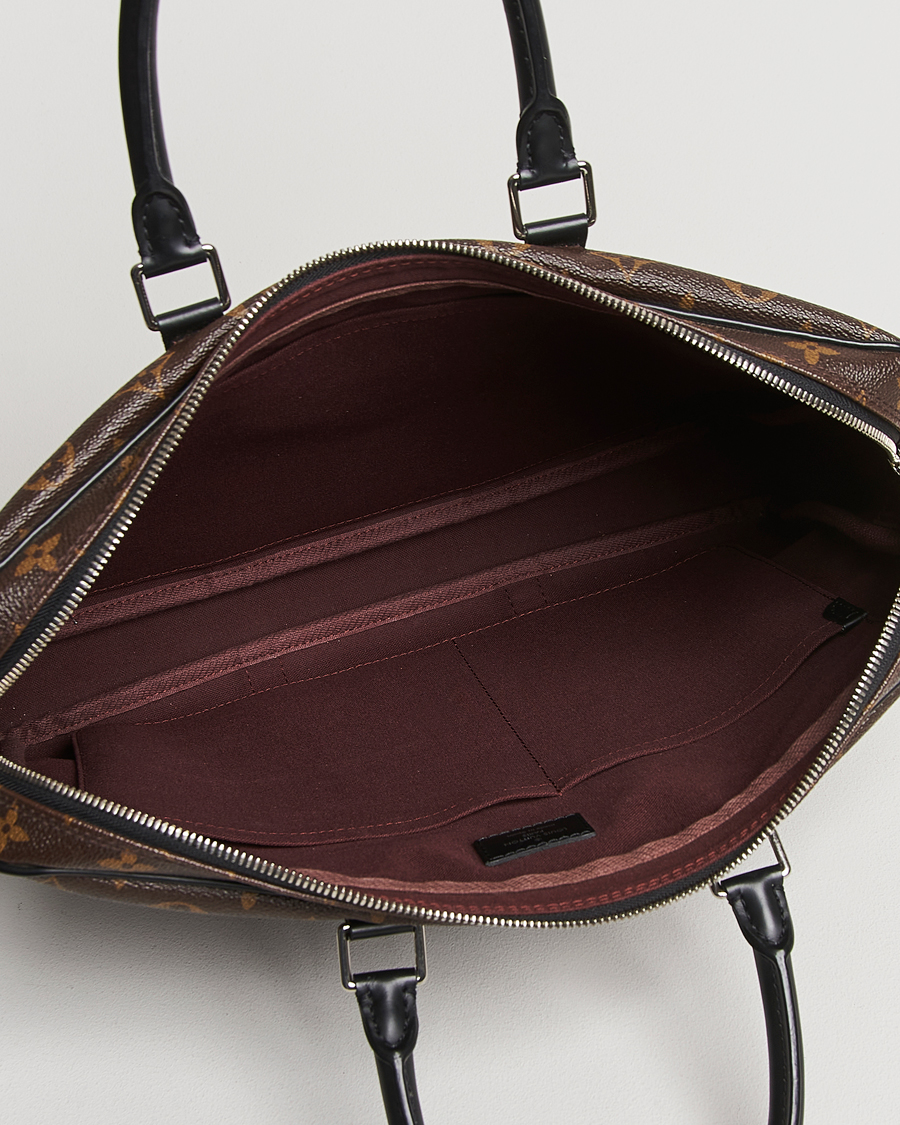 Homme | Louis Vuitton Pre-Owned Porte-Documents Voyage Briefcase Monogram Macassar | Louis Vuitton Pre-Owned | Porte-Documents Voyage Briefcase Monogram Macassar
