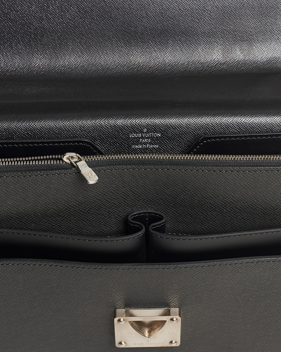 Heren | Louis Vuitton Pre-Owned Robusto Briefcase Black | Louis Vuitton Pre-Owned | Robusto Briefcase Black