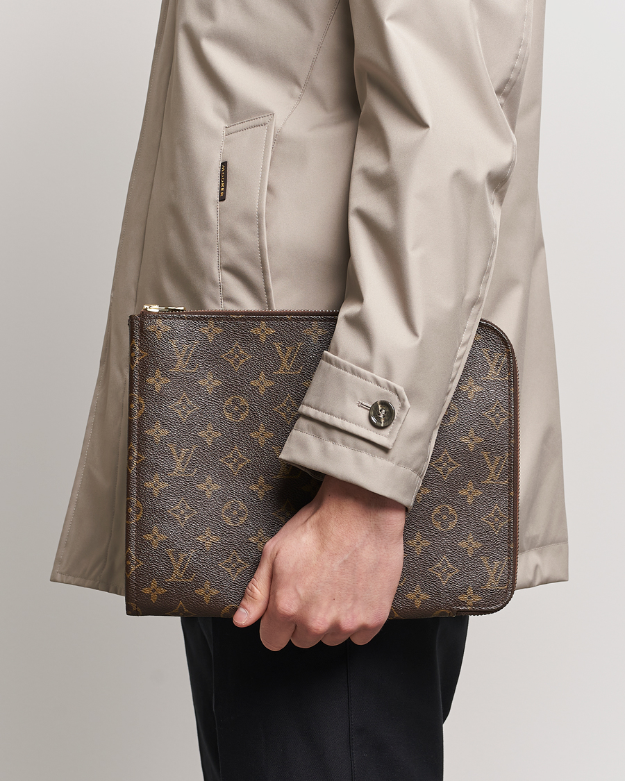 Heren | Louis Vuitton Pre-Owned Posh Documan Document Bag Monogram | Louis Vuitton Pre-Owned | Posh Documan Document Bag Monogram