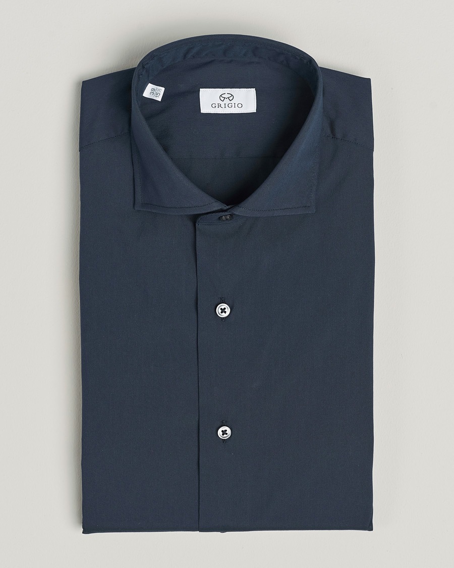Homme | Chemises | Grigio | Comfort Stretch Dress Shirt Navy