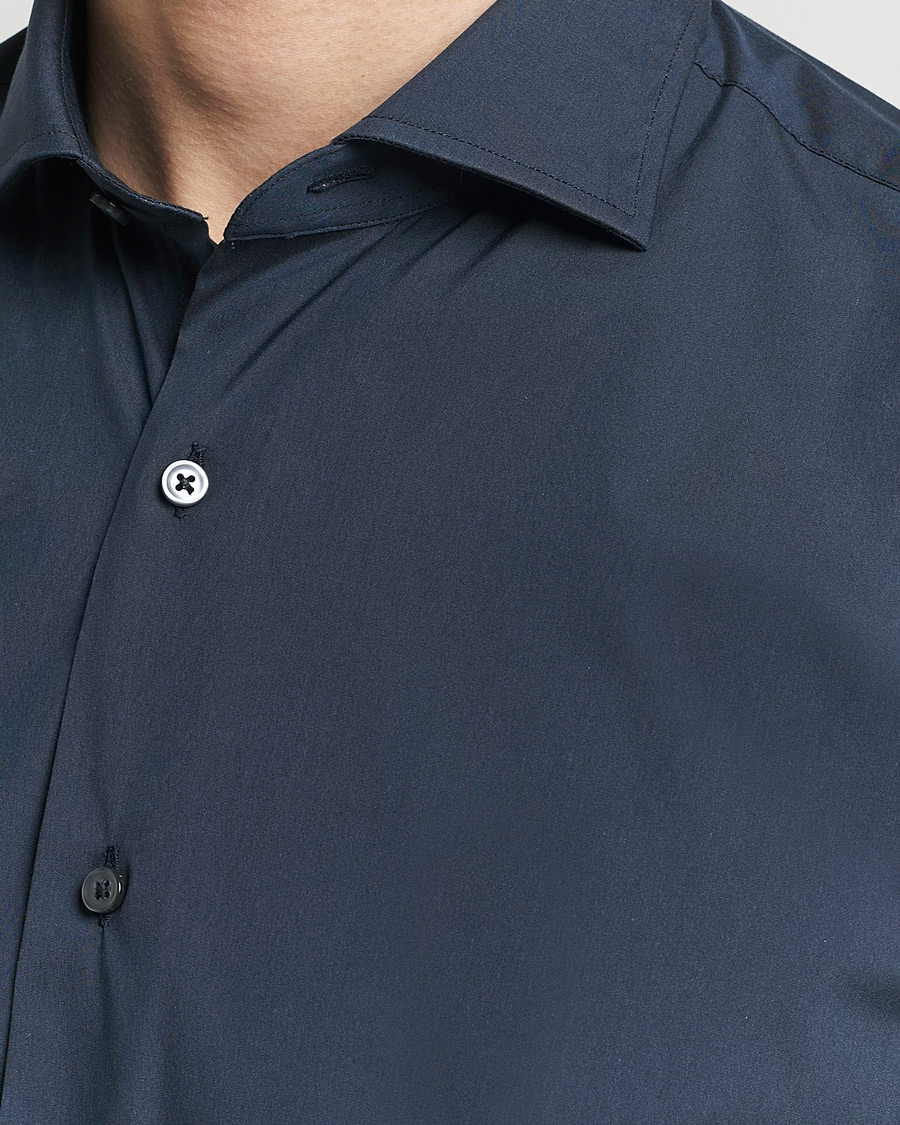 Homme | Chemises | Grigio | Comfort Stretch Dress Shirt Navy