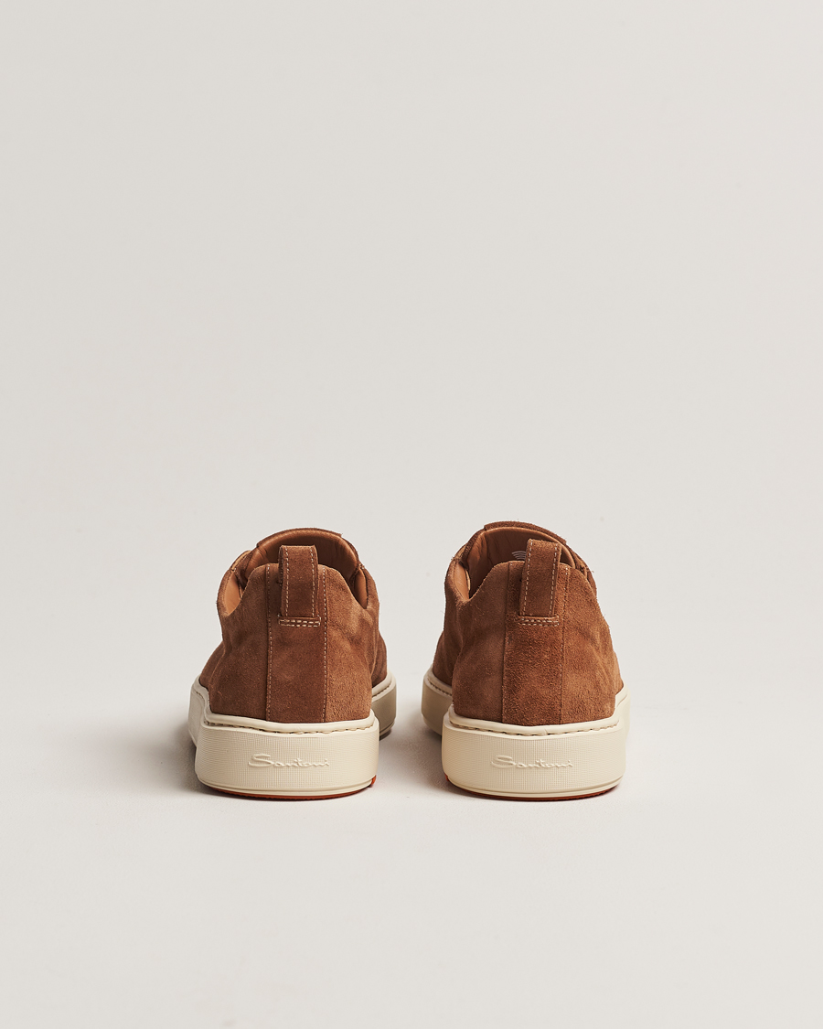 Homme | Santoni Cleanic No Lace Sneakers Brown Suede | Santoni | Cleanic No Lace Sneakers Brown Suede