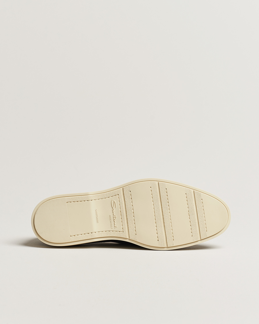 Homme | Santoni Summer Loafers Black Suede | Santoni | Summer Loafers Black Suede