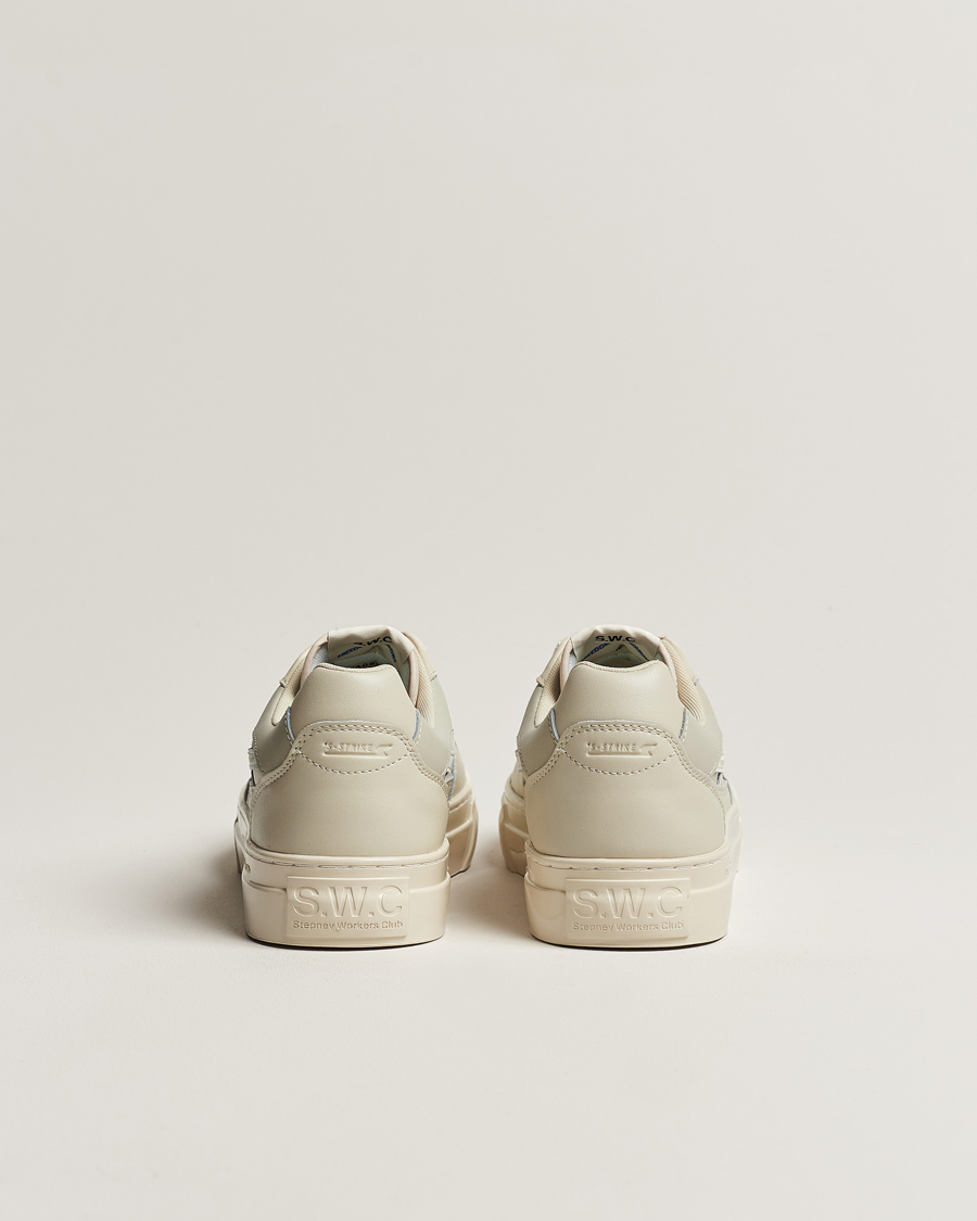 Homme | Stepney Workers Club Pearl S-Strike Leather Sneaker Ecru/White | Stepney Workers Club | Pearl S-Strike Leather Sneaker Ecru/White