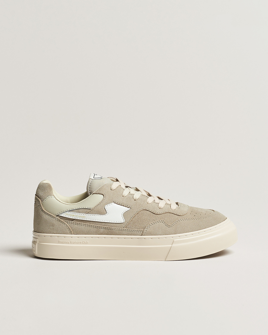 Homme | Stepney Workers Club Pearl S-Strike Suede Sneaker Lt Grey/White | Stepney Workers Club | Pearl S-Strike Suede Sneaker Lt Grey/White