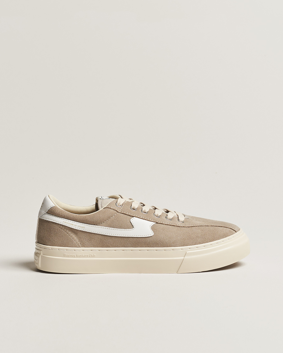 Homme | Stepney Workers Club Dellow S-Strike Suede Sneaker Lt Grey/White | Stepney Workers Club | Dellow S-Strike Suede Sneaker Lt Grey/White