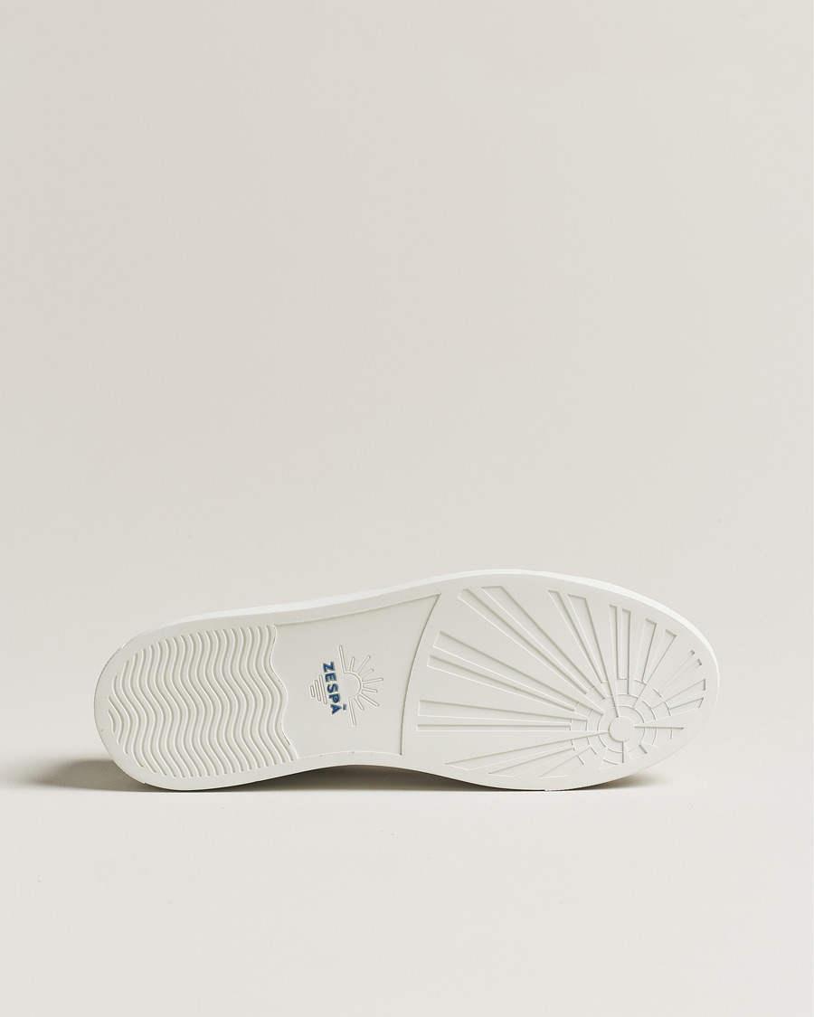 Heren | Zespà ZSP4 Nappa Leather Sneakers White/Dark Green | Zespà | ZSP4 Nappa Leather Sneakers White/Dark Green