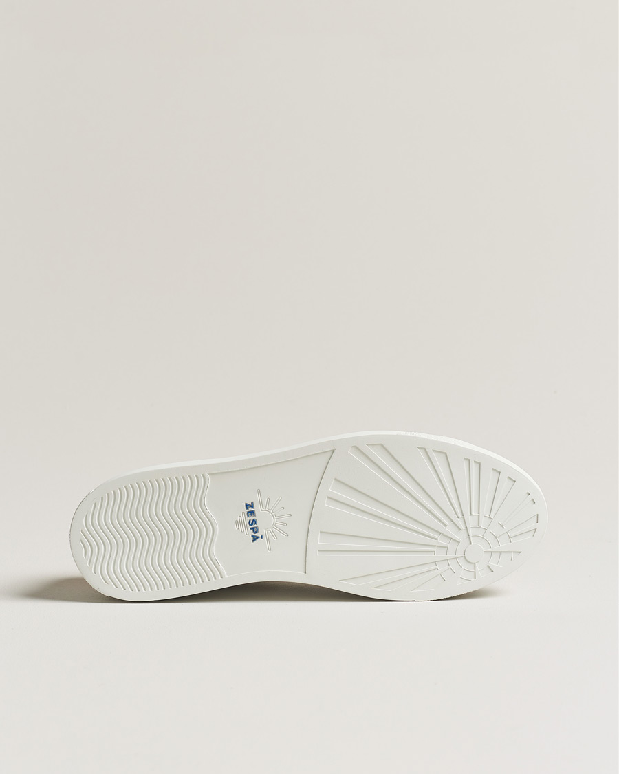 Heren | Zespà ZSP4 Nappa Leather Sneakers White/Yellow | Zespà | ZSP4 Nappa Leather Sneakers White/Yellow