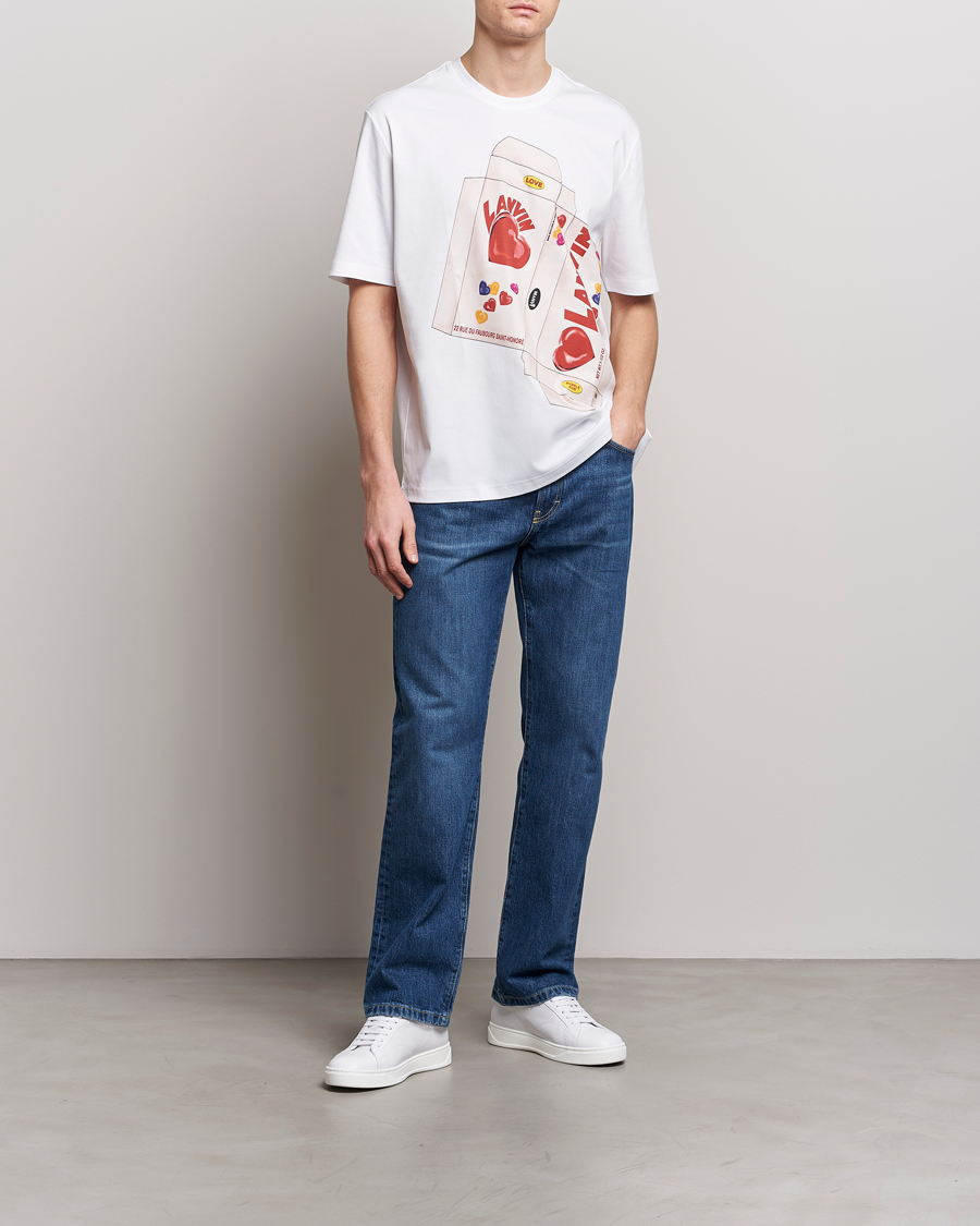 Homme | T-shirts | Lanvin | Bonbon Printed T-Shirt Optic White