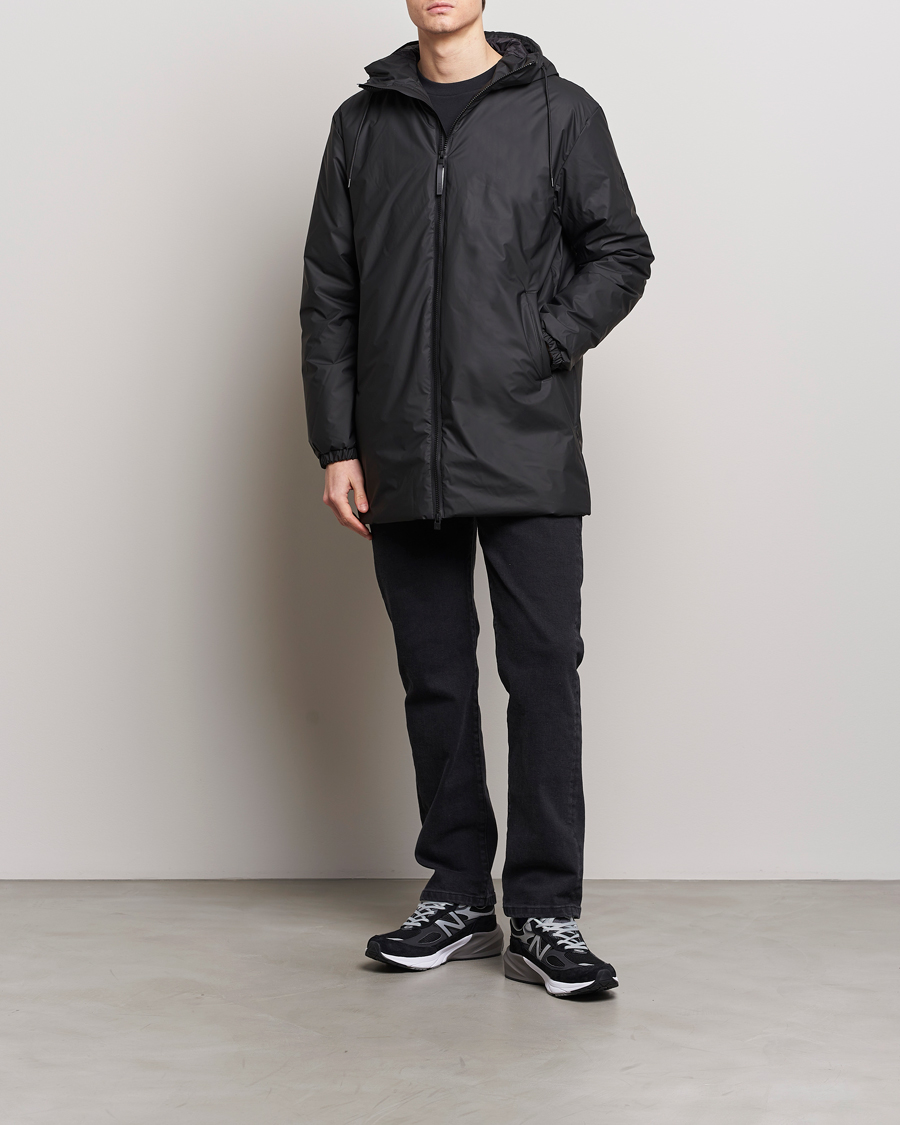Homme | Manteaux Et Vestes | RAINS | Lohja Hooded Car Coat Black