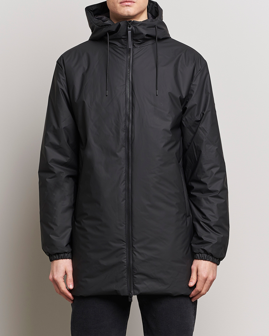 Homme | Manteaux Et Vestes | RAINS | Lohja Hooded Car Coat Black