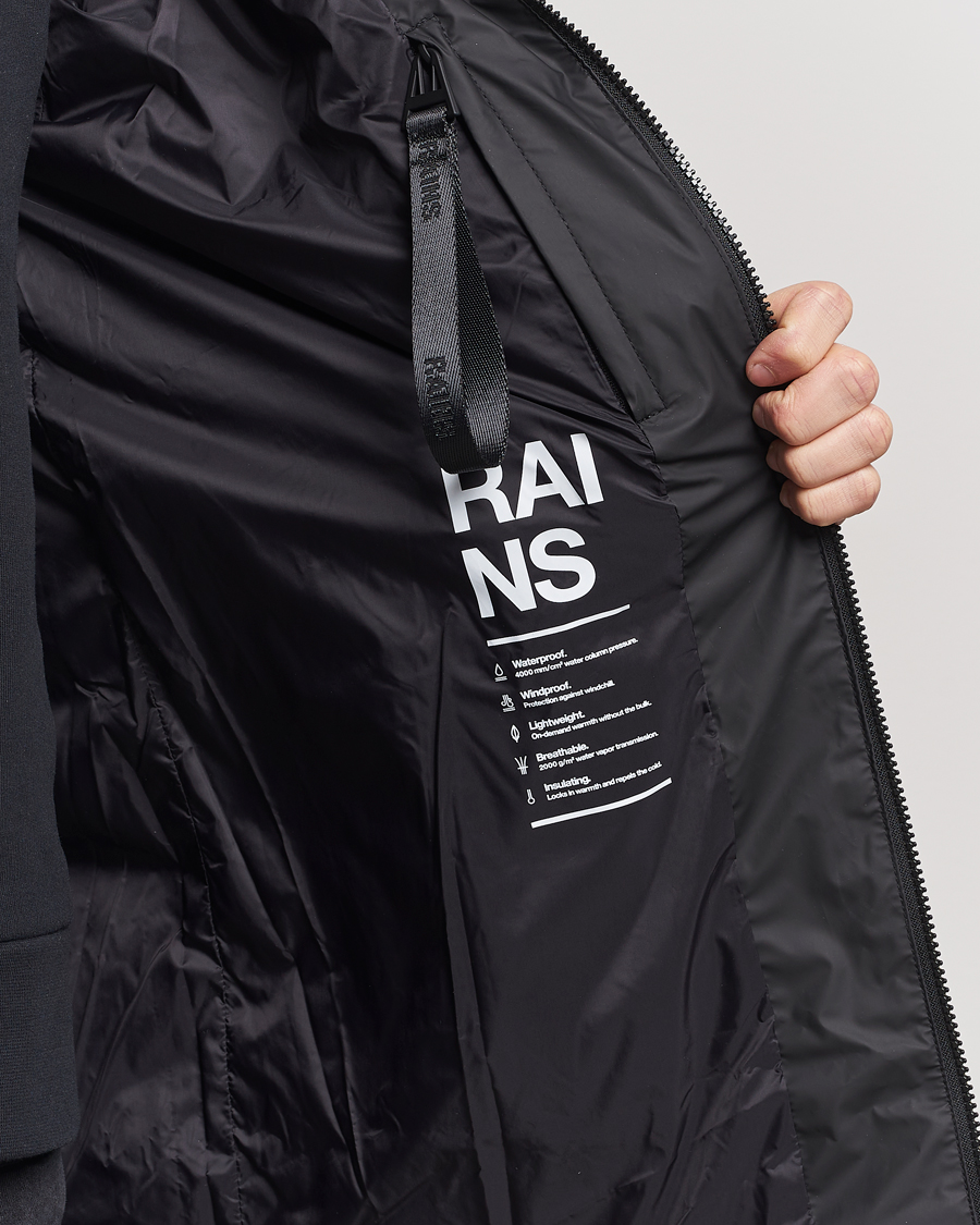 Homme | Manteaux Et Vestes | RAINS | Lohja Hooded Car Coat Black