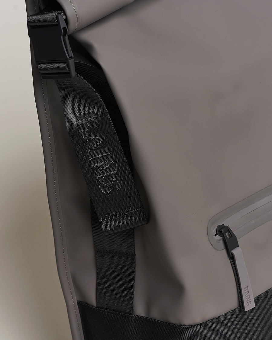 Heren | RAINS Trail Rolltop Backpack Grey | RAINS | Trail Rolltop Backpack Grey
