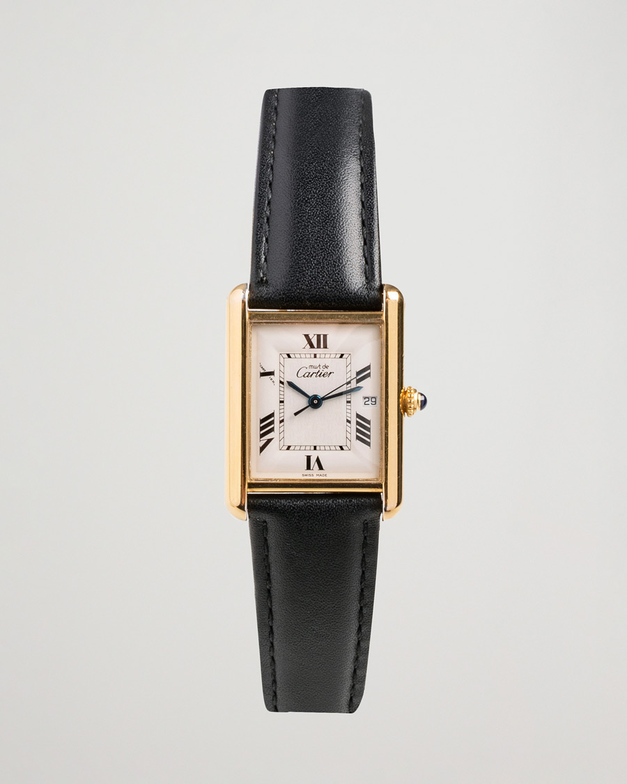 Heren | Cartier Pre-Owned Tank Must XL 2413 Gold | Cartier Pre-Owned | Tank Must XL 2413 Gold