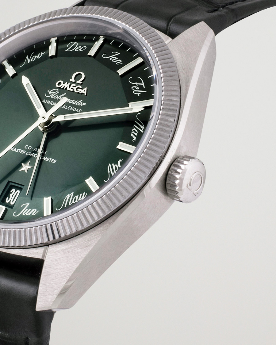 Heren | Omega Pre-Owned Constellation Globemaster Green Silver | Omega Pre-Owned | Constellation Globemaster Green Silver