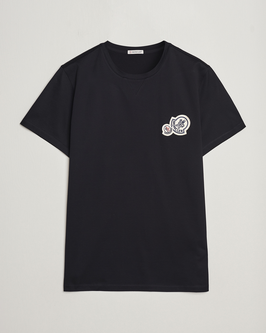 Homme | T-shirts | Moncler | Double Logo T-Shirt Black