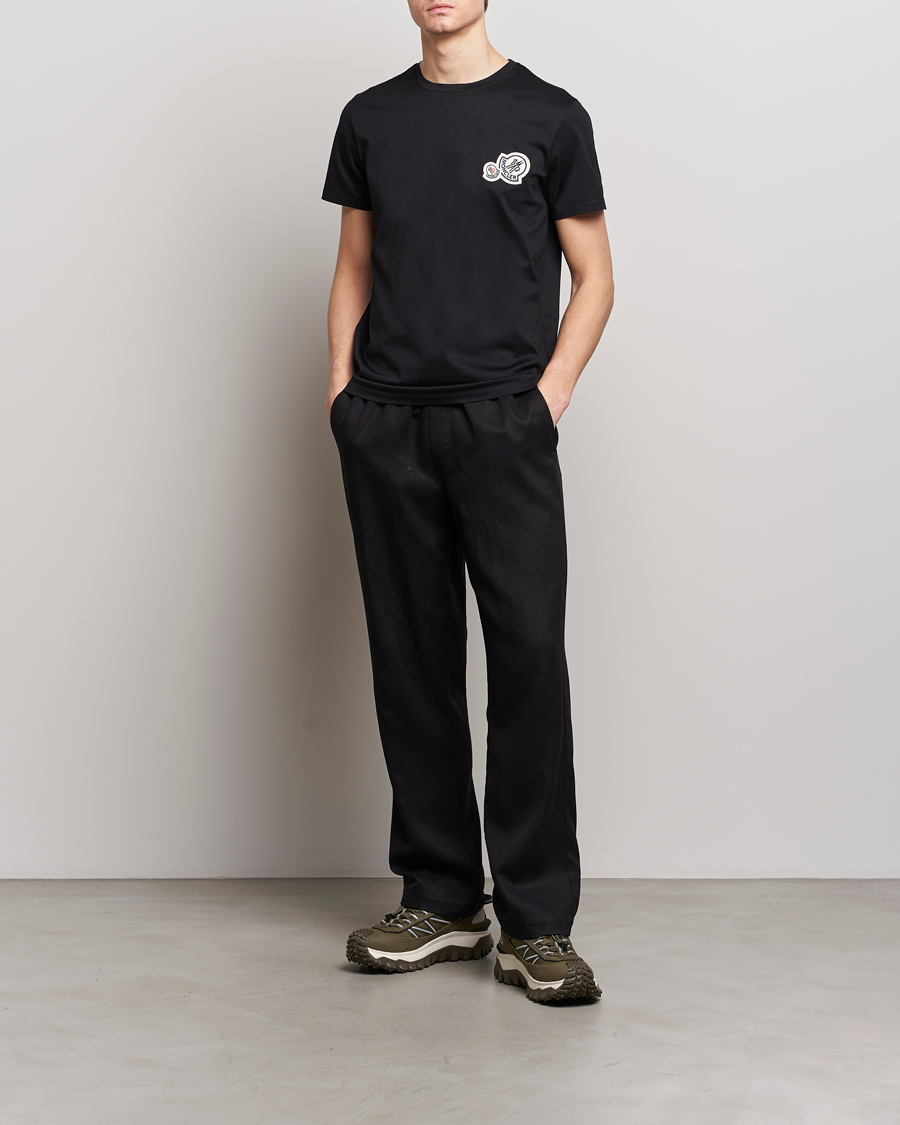 Homme | T-shirts | Moncler | Double Logo T-Shirt Black