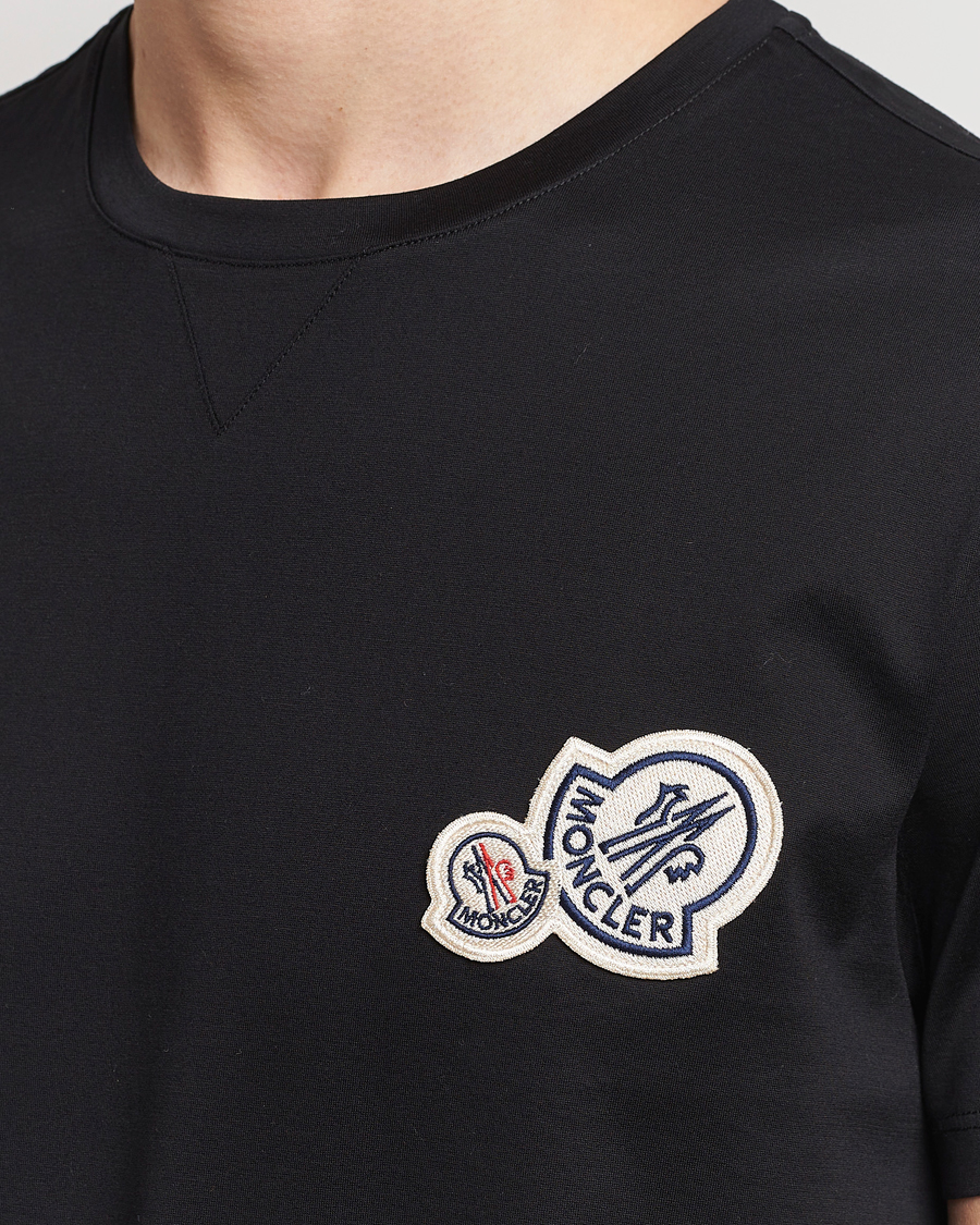 Homme | T-shirts | Moncler | Double Logo T-Shirt Black