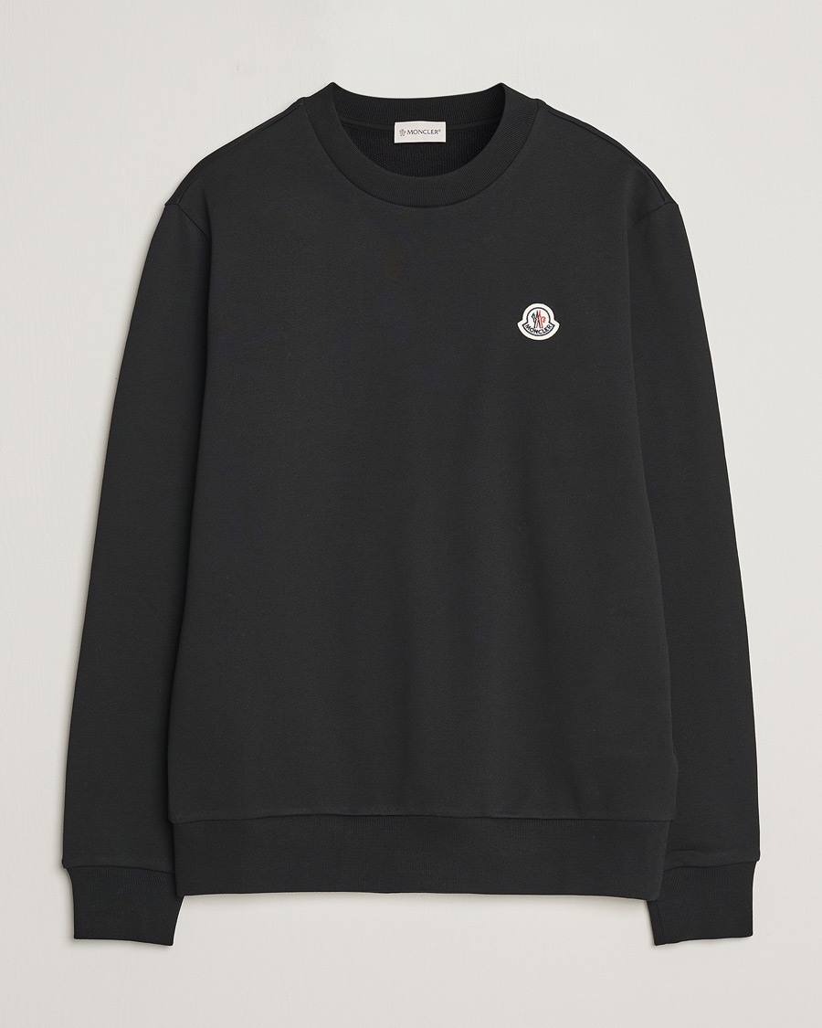 Homme | Pulls Et Tricots | Moncler | Logo Sweatshirt Black