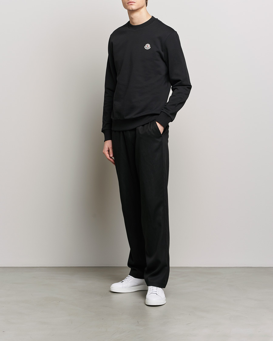 Homme | Pulls Et Tricots | Moncler | Logo Sweatshirt Black