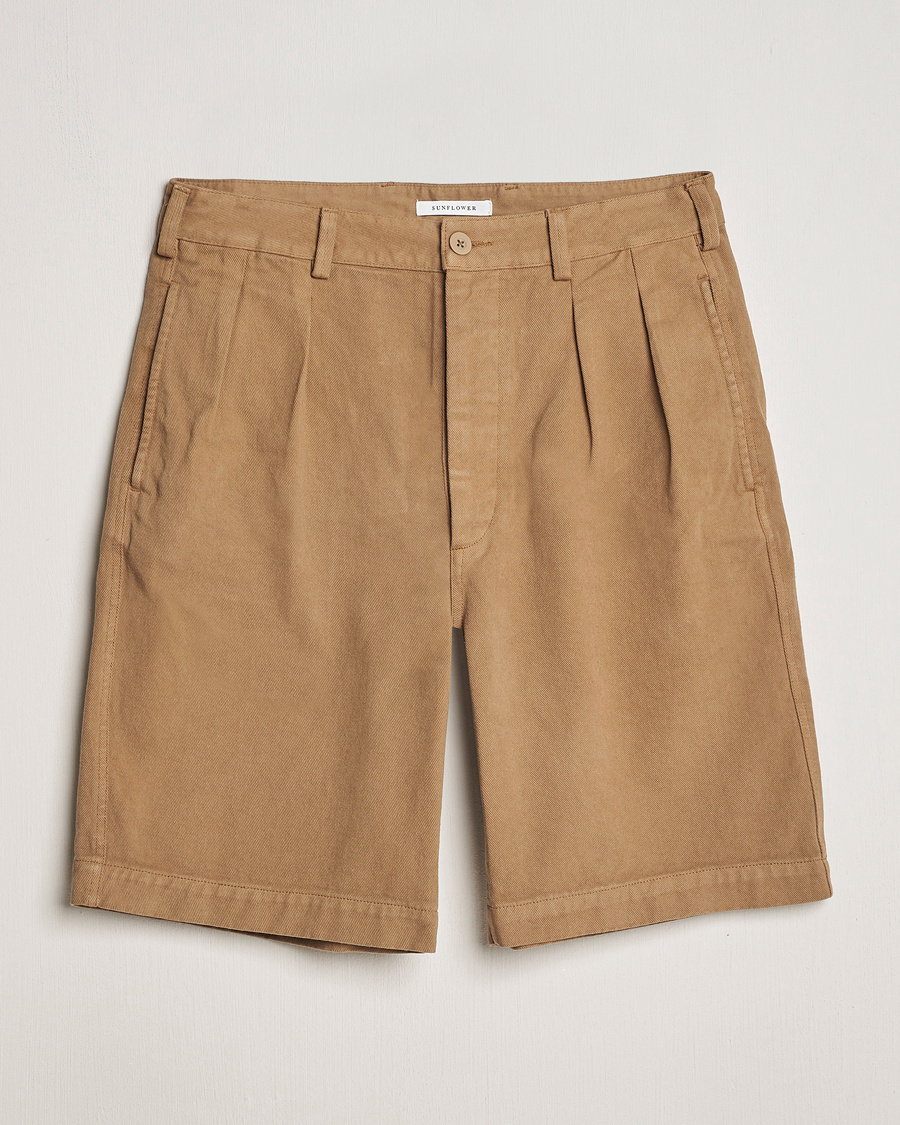 Homme | Shorts | Sunflower | Pleated Shorts Khaki