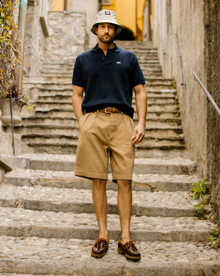 Homme | Shorts | Sunflower | Pleated Shorts Khaki
