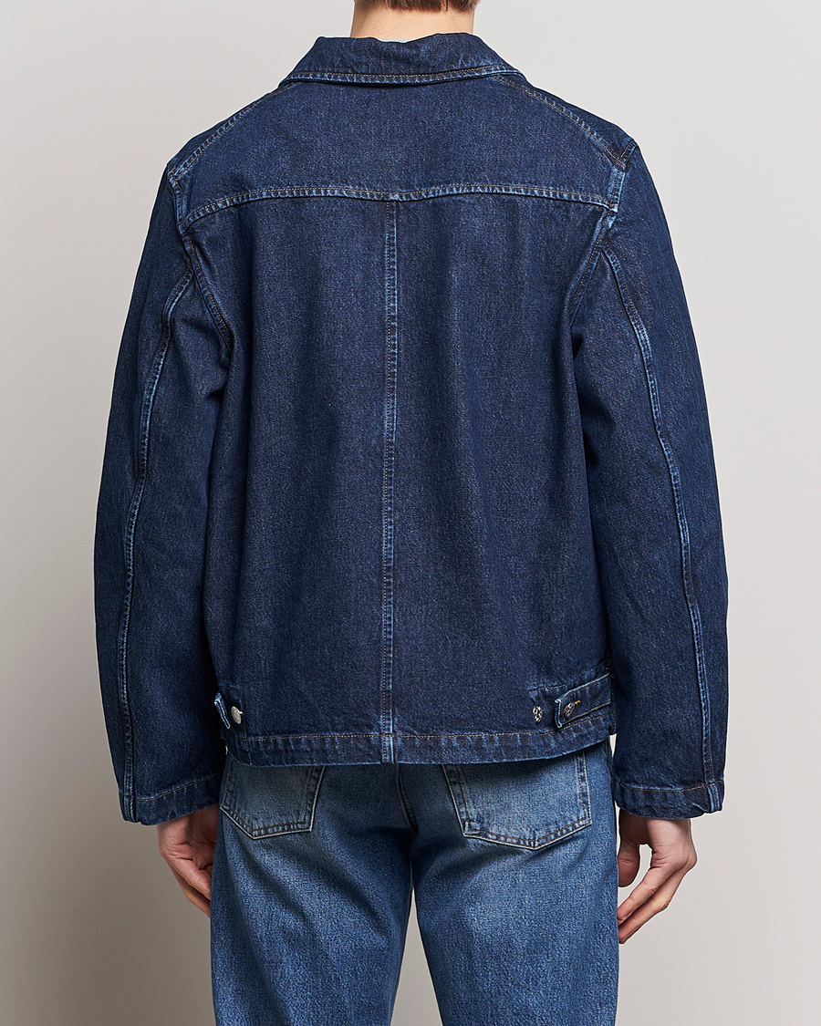 Heren | Jassen | Sunflower | Denim Worker Jacket Rinse Blue