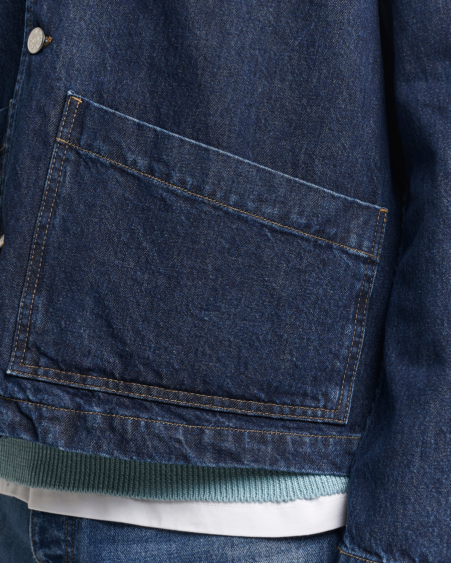 Heren | Jassen | Sunflower | Denim Worker Jacket Rinse Blue