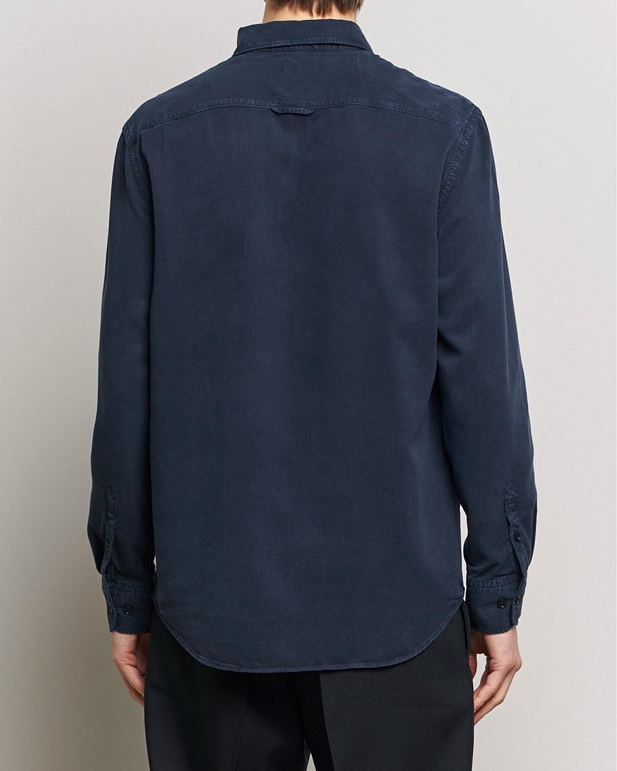 Heren | Overhemden | Filippa K | Zachary Lyocell Shirt Navy
