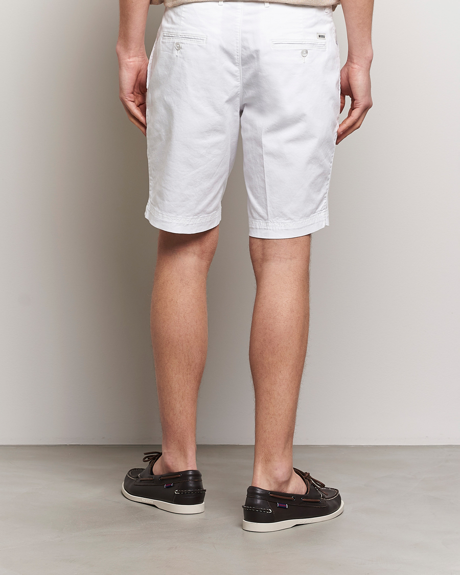 Homme | Shorts | BOSS BLACK | Slice Cotton Shorts White