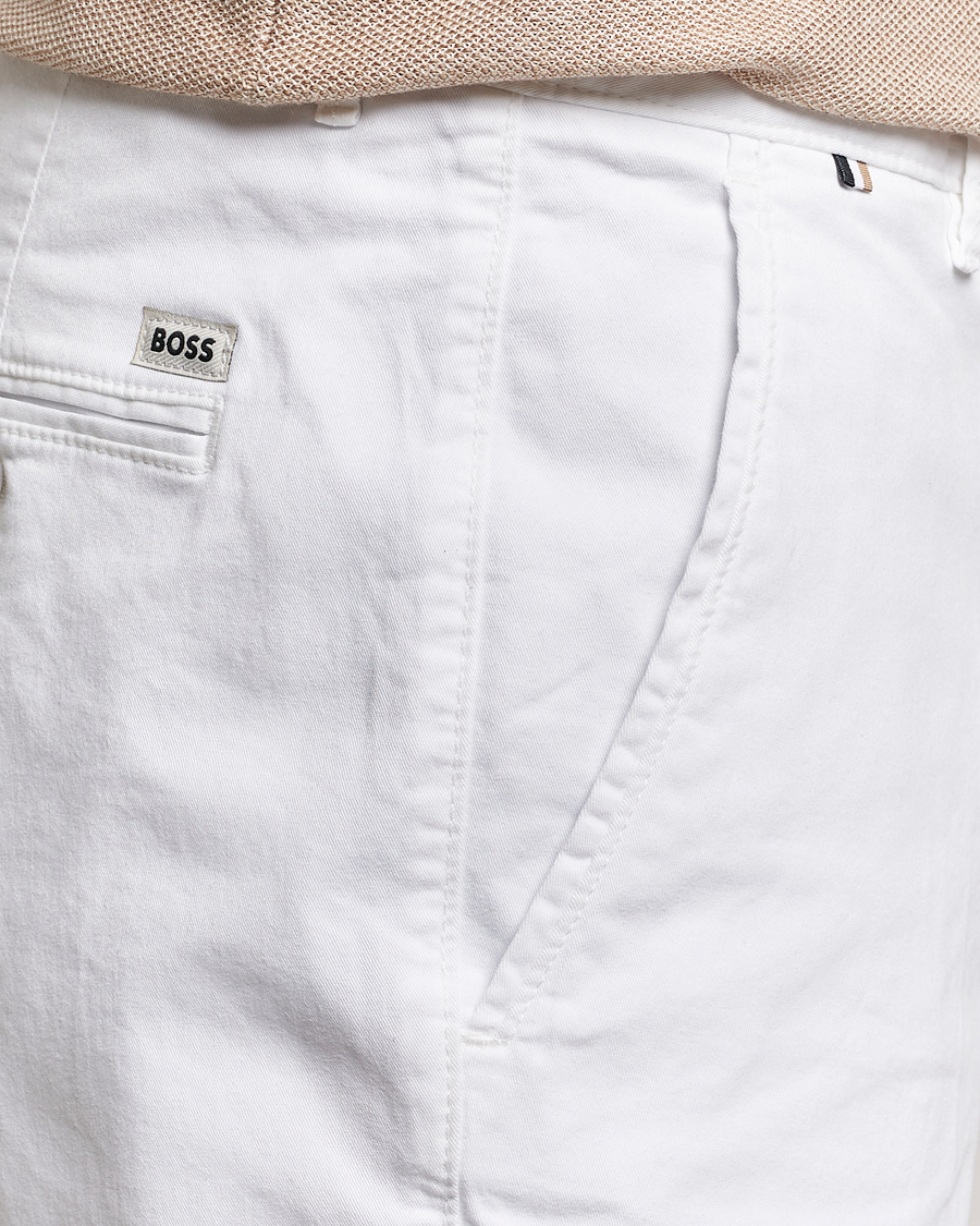 Homme | Shorts | BOSS BLACK | Slice Cotton Shorts White