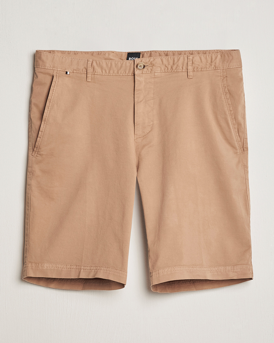 Homme | Shorts | BOSS BLACK | Slice Cotton Shorts Medium Beige