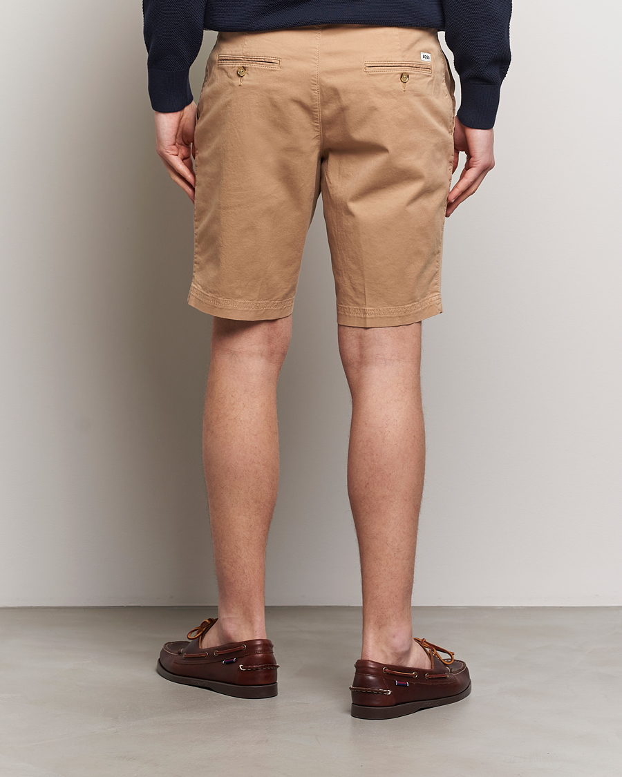 Homme | Shorts | BOSS BLACK | Slice Cotton Shorts Medium Beige