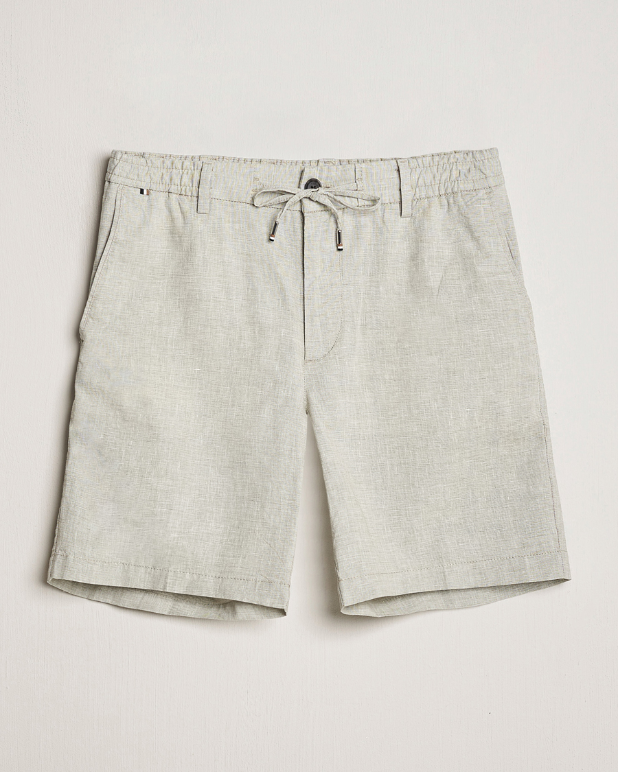 Homme | Shorts | BOSS BLACK | Kane Drawstring Shorts Open Green