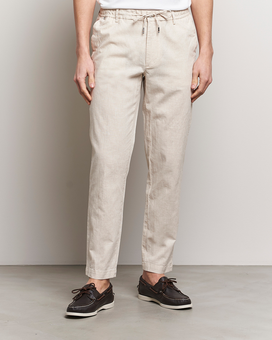 Homme | Pantalons | BOSS BLACK | Kane Drawstring Pants Light Beige