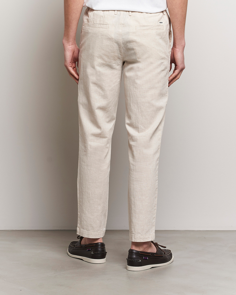 Homme | Pantalons | BOSS BLACK | Kane Drawstring Pants Light Beige
