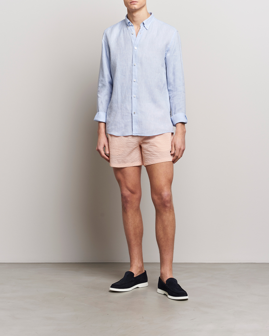 Homme | Chemises | BOSS BLACK | Liam Linen Shirt Light Blue