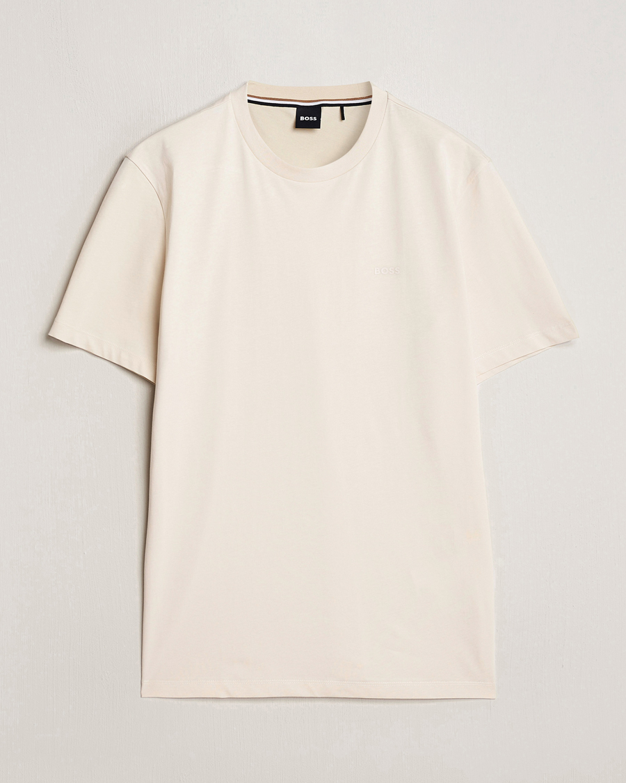 Homme | T-shirts | BOSS BLACK | Thompson Crew Neck T-Shirt Open White