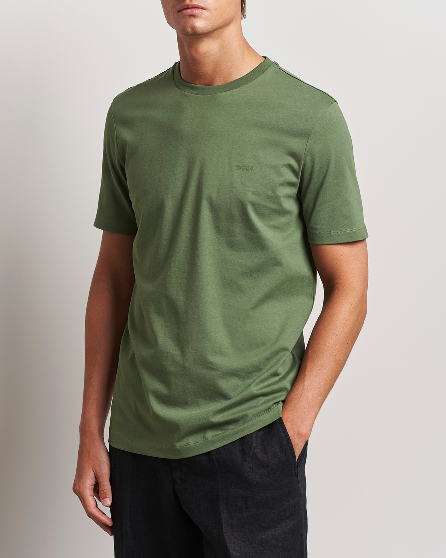 Homme | T-shirts | BOSS BLACK | Thompson Crew Neck T-Shirt Open Green