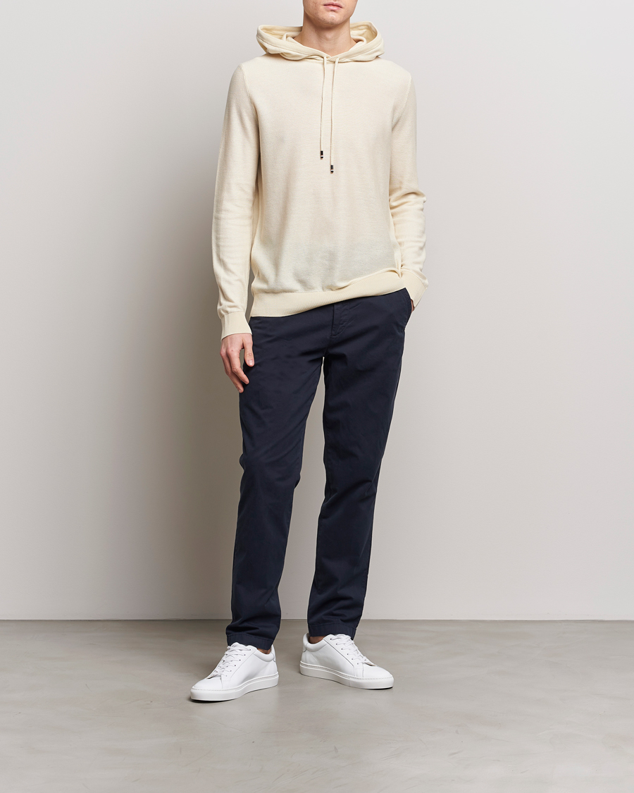 Heren | Truien | BOSS BLACK | Trapani Hoodie Open White