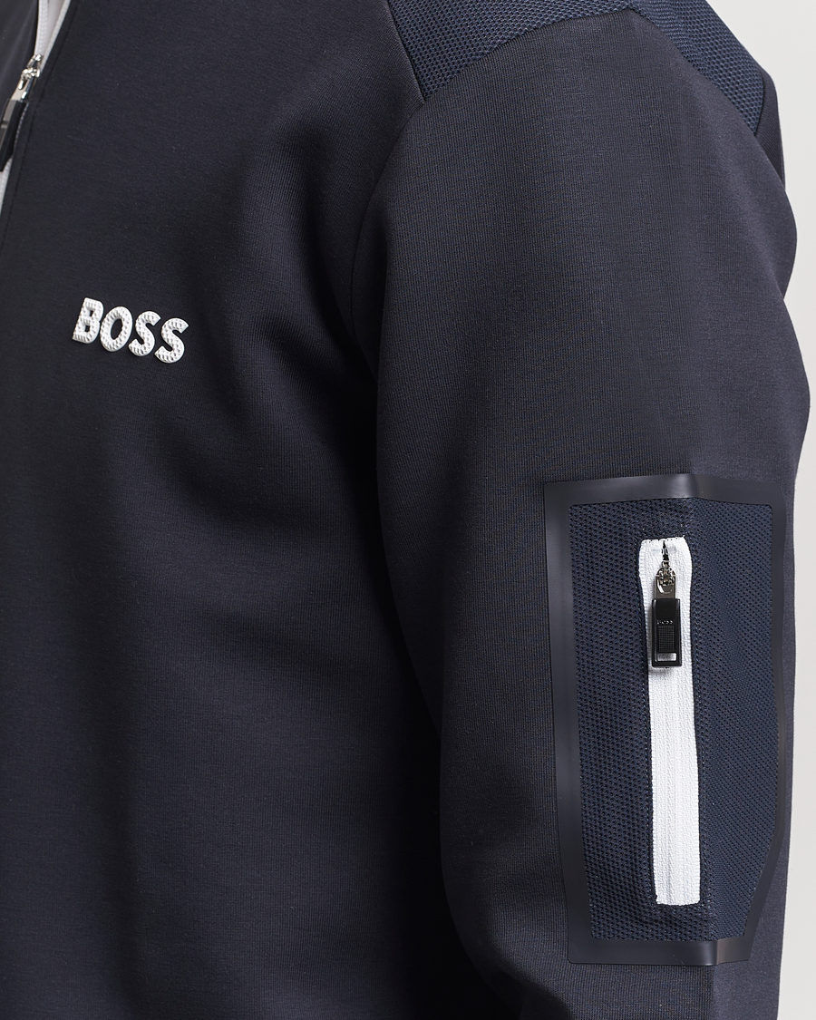Homme | Pulls Et Tricots | BOSS GREEN | Half Zip Sweatshirt Dark Blue